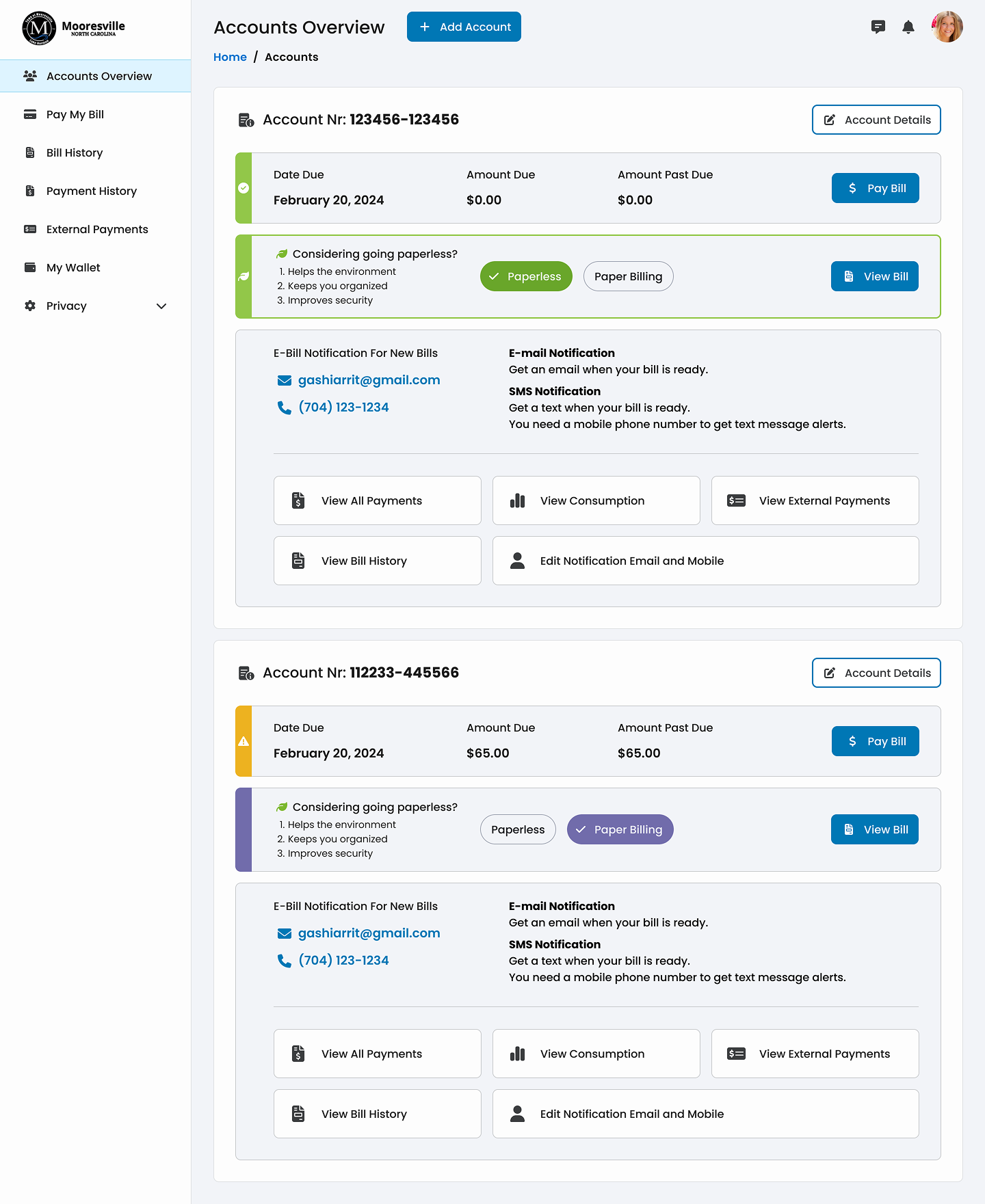 Final modern interface